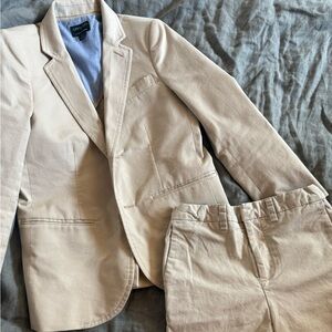 Cream Blazer and Pants Set